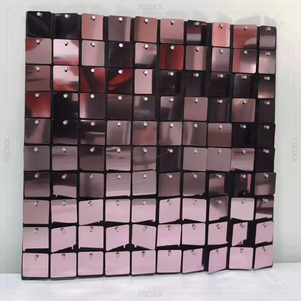 خلفية أكريليك ذهبية وردية لامع - مراجعة Pvc Panel Background وسعره